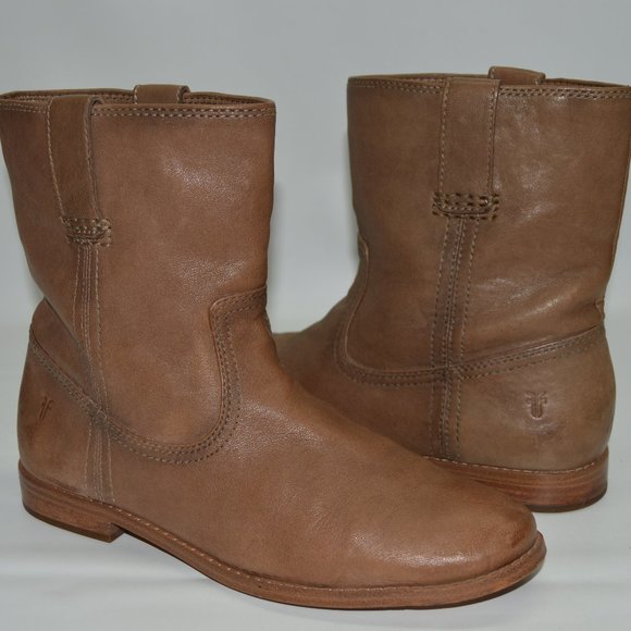 frye anna short leather boot